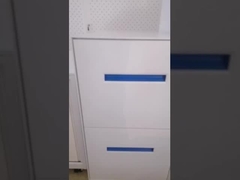 Pulver beschichtete vertikale Stahlaktenschränke asphaltieren 4, die Schubladenschrank beständiges kippen