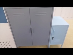 Moderne justierbarer Fuß des Art-Pendeltür-dünne Metallspeicher-Kabinett-4