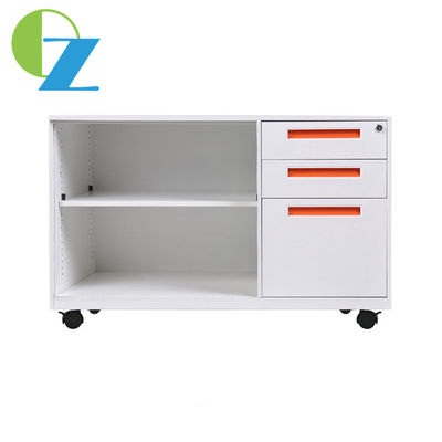3 Drawers Office Mobile Pedestal Cabinet File Storage Filing Cabinet With Shelf