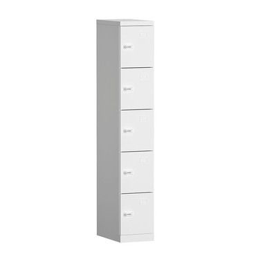 SPCC 5 Door Steel Lockers Metal Office Lockers 0.6MM Thickness