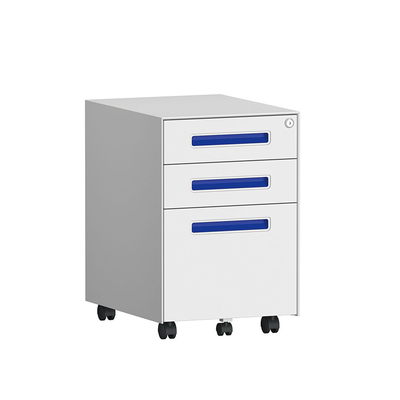 3 Drawer Steel Pedestal Cabinet Manufacturers Powder Coating