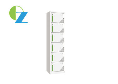 6 Door Vertical Steel Office Lockers Wardrobe for Gym / Hospital / School
