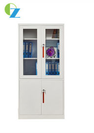 0.6mm Glass Door Storage Steel Office Cupboard Cabinets