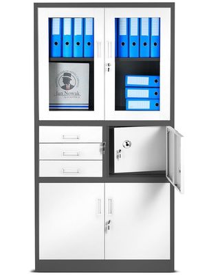 Metal Storage KD Structure Steel Office Cupboard 1850*900*400MM