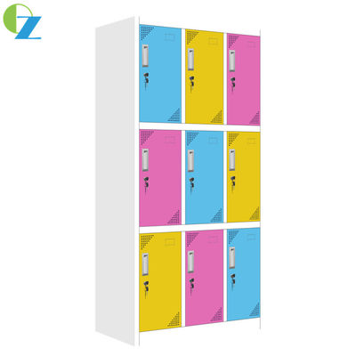 Knocked Down Cam lock Metal Locker cabinet Colorful 1850mm Height