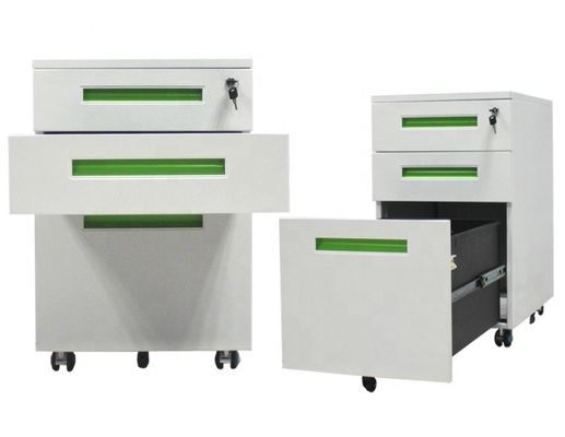 Steel Office Furniture Mobile Pedestal Cabinet 3 Drawer Mobile File Cabinet