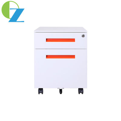 Movable Under Desk Rolling Pedestal File Cabinet 2 Box Drawers Steel