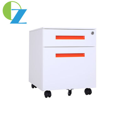 Movable Under Desk Rolling Pedestal File Cabinet 2 Box Drawers Steel