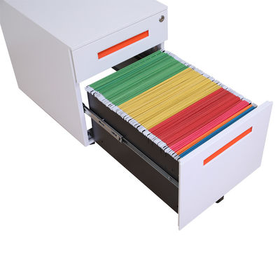 Movable Under Desk Rolling Pedestal File Cabinet 2 Box Drawers Steel