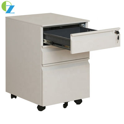 0.7mm Slim Mobile Pedestal Cabinet With Lock Office Storage Cupboards