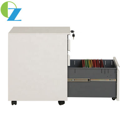 0.7mm Slim Mobile Pedestal Cabinet With Lock Office Storage Cupboards