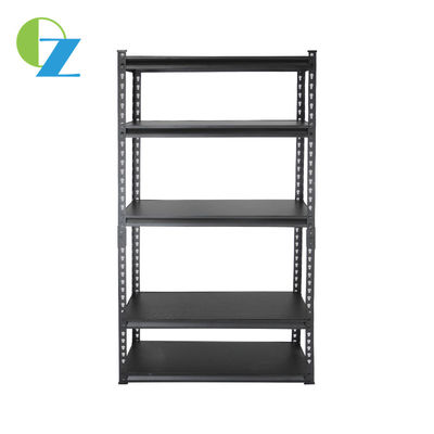 5 Tiers Powder Coating Warehouse Steel Storage Racks Shelf Black Shelves